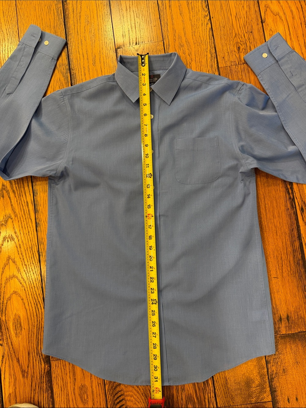 Class Club Blue Button-Up Dress Shirt Boys Size 20 - Picture 3 of 7